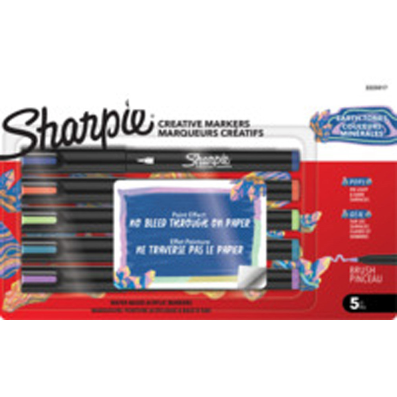 Rotulador sharpie acrilico creative markers bull blister de 5 unidades colores surtidos