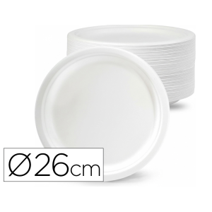 Plato de fibra bio 26 cm...