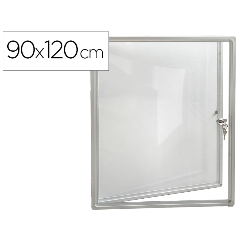 Vitrina de anuncio rocada puerta apertura horizontal lacada magnetica 10xa4