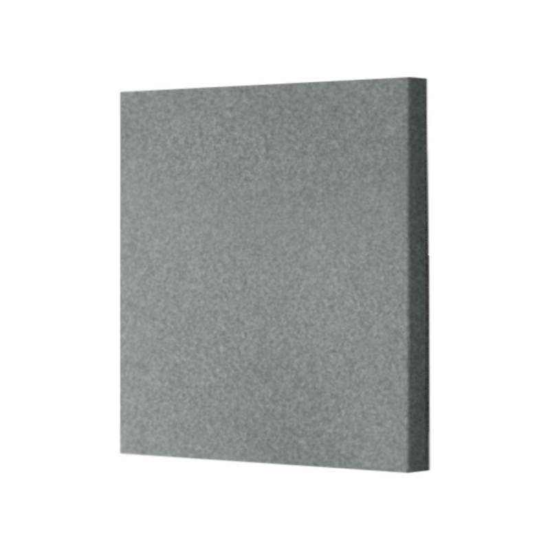 Panel acustico rocada cuadrado pared/techo tapizado gris 60x60 cm