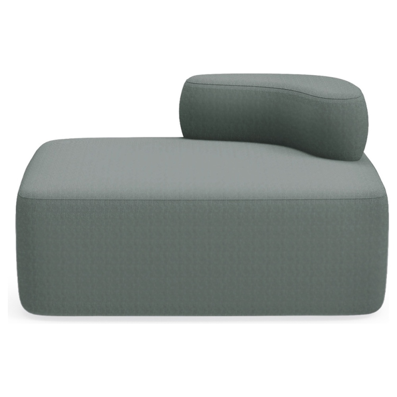 Modulo rocada volga-dr rectangular respaldo derecha tapizado gris 109x92x62 cm