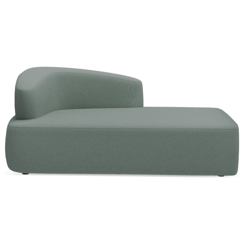 Modulo rocada volga-hl evo recto respaldo izquierda tapizado gris 184x92x68 cm