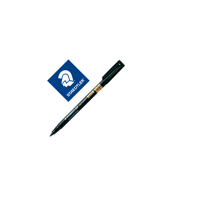 Rotulador staedtler lumocolor retroproyeccion punta de fibra permanente special 319-9 negro punta media