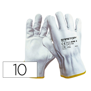 Guantes de piel safetop aba...