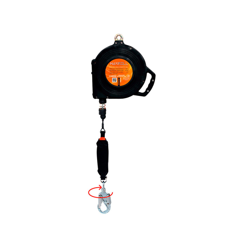 Anticaidas safetop maxiroll retractil 6 m cable uso horizontal/vertical 120 kg
