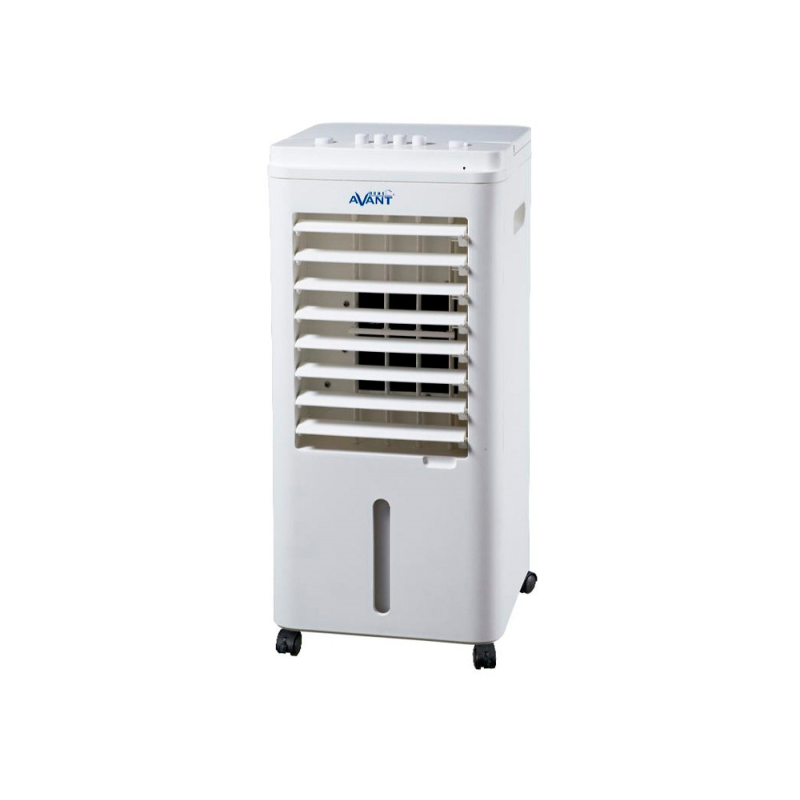 Climatizador evaporativo avant 65w deposito 5l 3 velocidades con ruedas color blanco