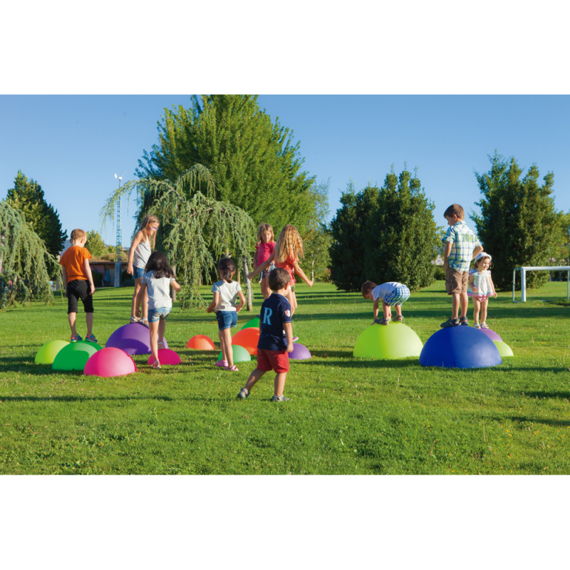 Semi esfera equilibrio amaya termoplastico antideslizante pack de 4 unidades varios tamaños colores surtidos