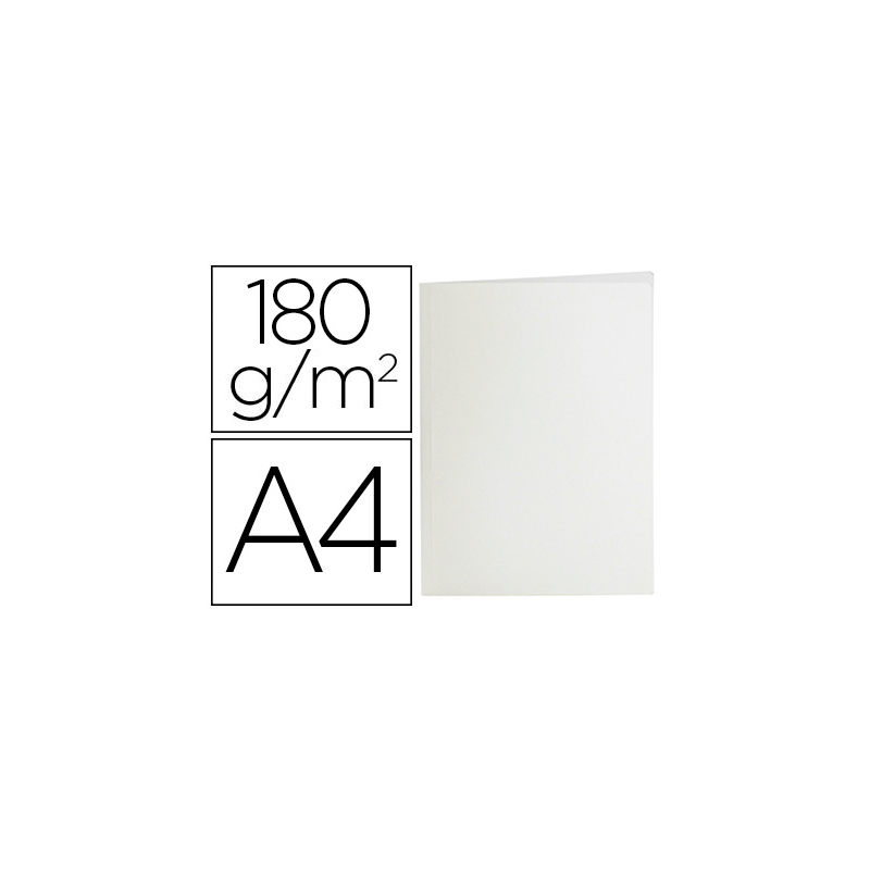 Subcarpeta liderpapel a4 blanco 180g/m2