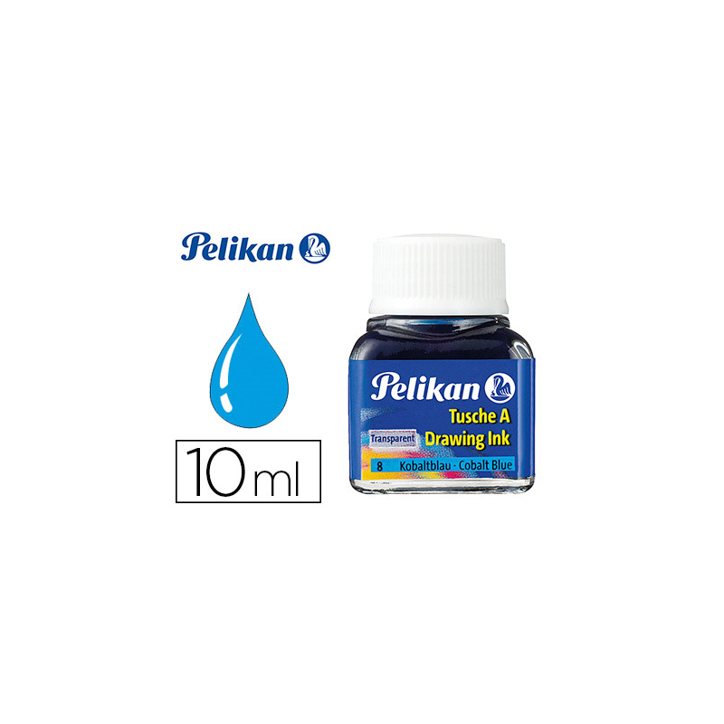 Tinta china pelikan azul cobalto bote de 10 ml