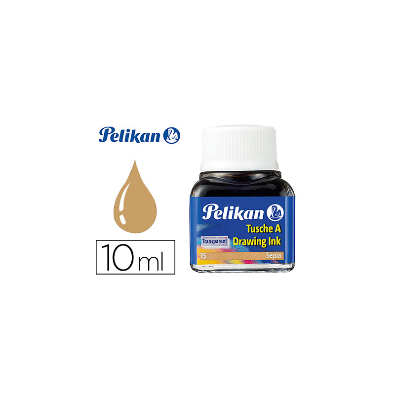 Tinta china pelikan sepia bote de 10 ml