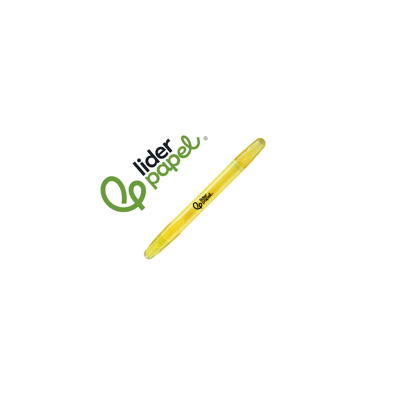Marcador de cera gel liderpapel fluorescente color amarillo