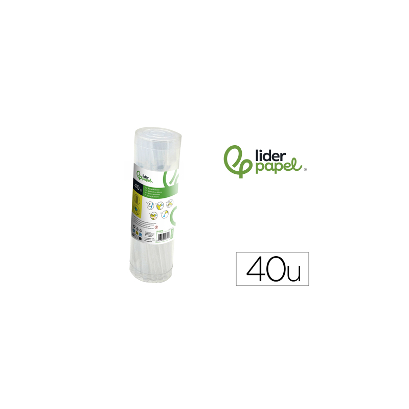 Barra termofusible liderpapel de 7 mm de diametro x 200 mm de alto bote de 40 unidades