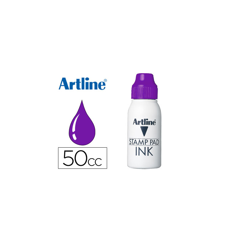 Tinta tampon artline violeta bote 50 cc