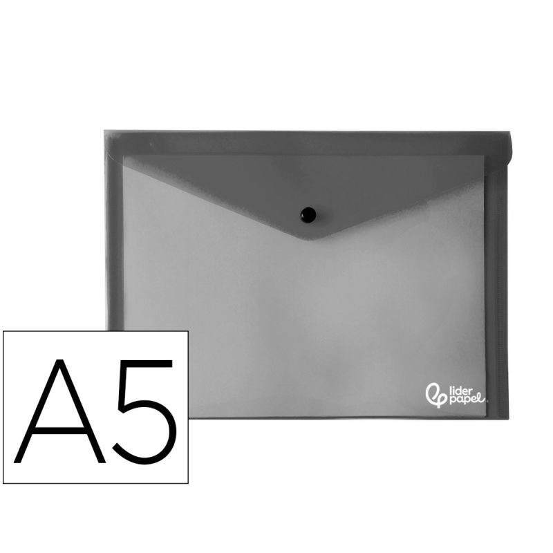 Carpeta liderpapel dossier broche polipropileno din a5 negro opaco