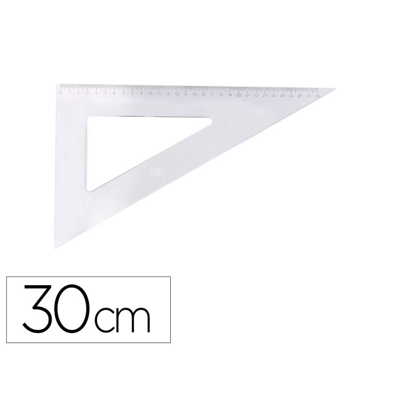 Cartabon logarex 30 cm plastico cristal