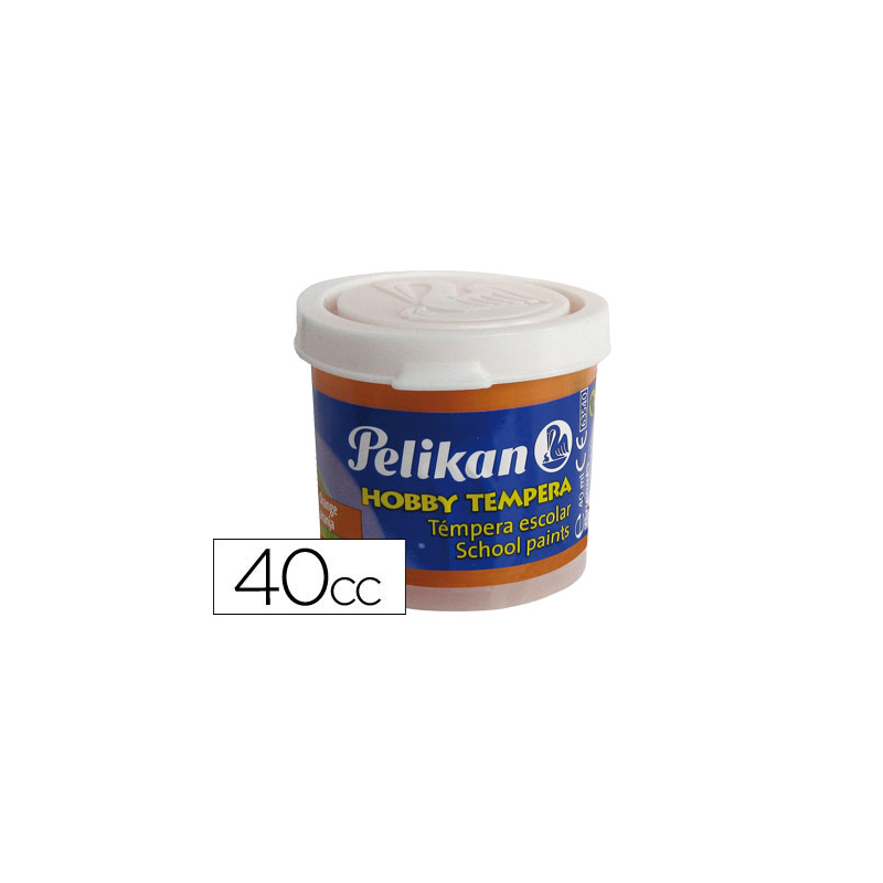 Tempera hobby 40 cc naranja -n.59b