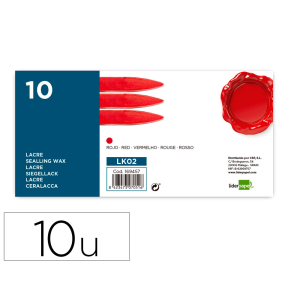 Lacre liderpapel rojo caja...