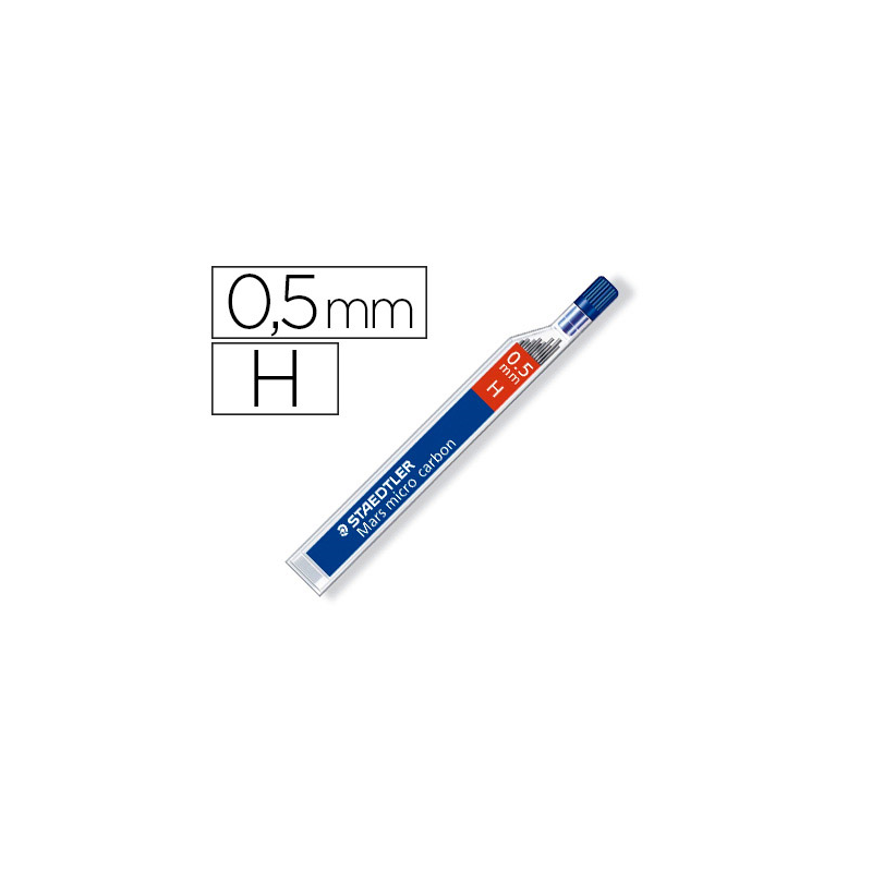 Minas staedtler mars micro grafito 0,5 mm h tubo con 12 unidades