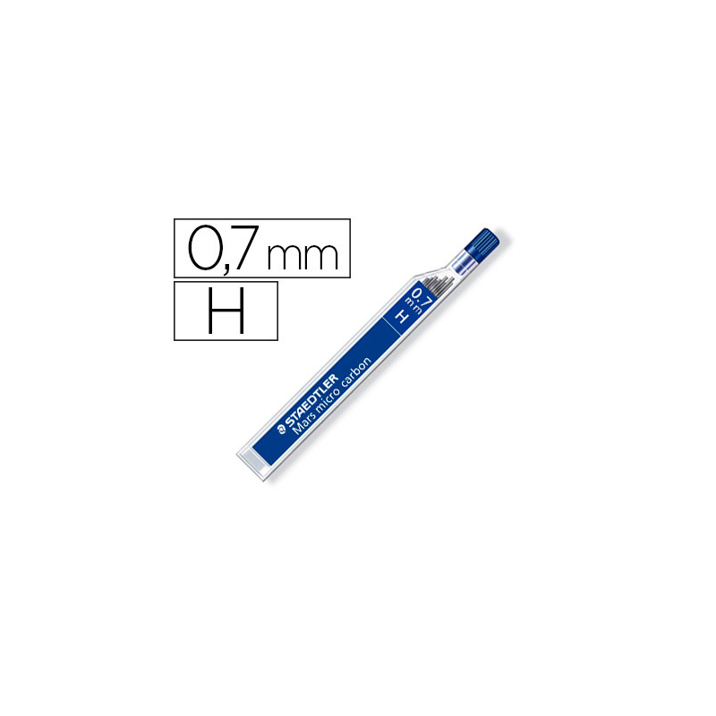 Minas staedtler mars micro grafito 0,7 mm h tubo con 12 unidades