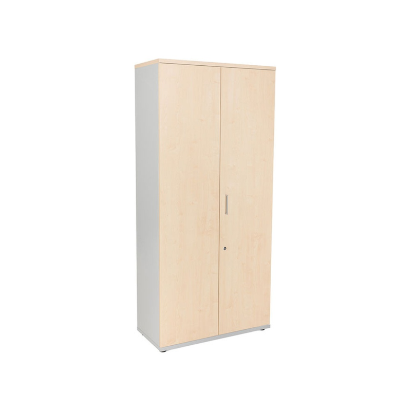 Armario rocada con cuatro estantes y dos puertas serie store 195x90x45 cm acabado an01 gris/haya