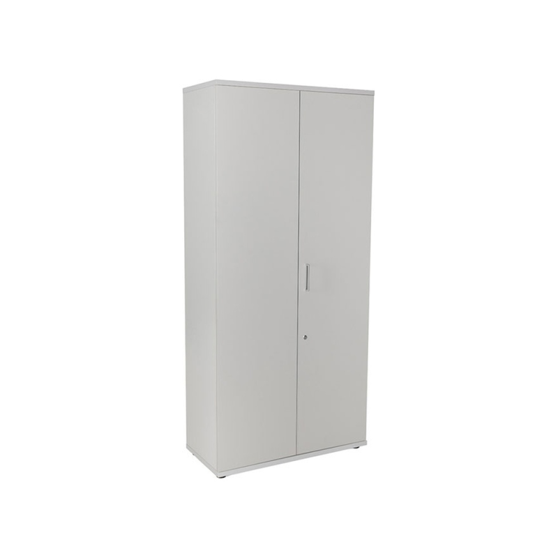 Armario rocada con cuatro estantes y dos puertas serie store 195x90x45 cm acabado an02 gris/gris