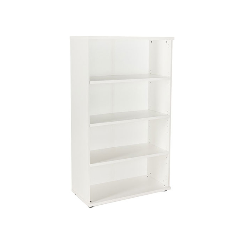 Armario rocada con tres estantes serie store 156x90x45 cm acabado blanco/blanco