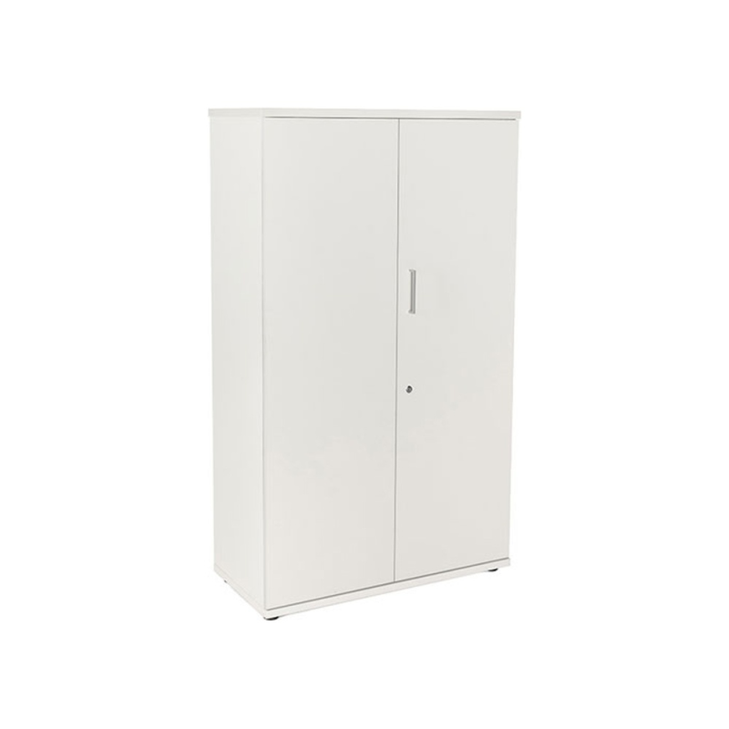 Armario rocada con tres estantes y dos puertas serie store 156x90x45 cm acabado blanco/blanco