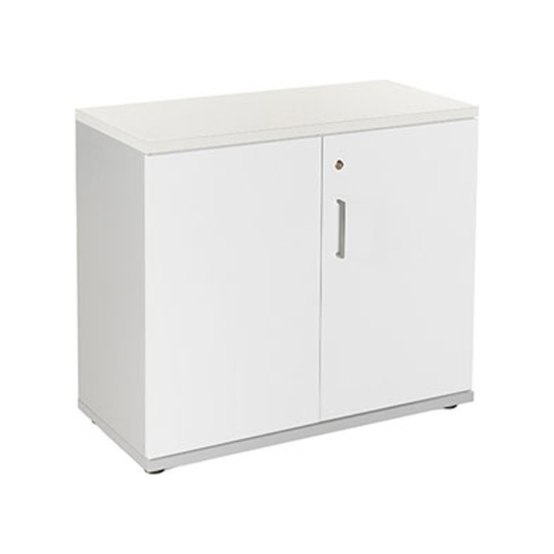 Armario rocada con dos puertas y un estante serie store 78x90x45 cm acabado gris/blanco