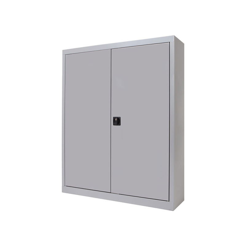 Armario metalico rocada dos puertas batientes incluye dos balda 102x105x45 cm acabado ac00 gris/gris