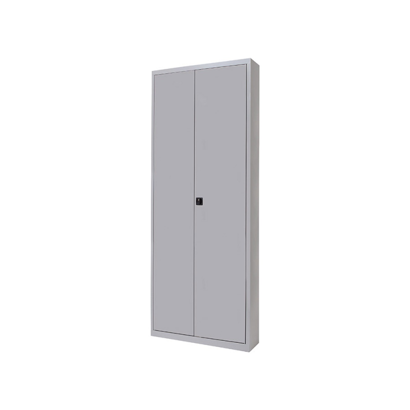 Armario metalico rocada dos puertas batientes incluye cuatro balda 102x198x45 cm acabado ac00 gris/gris