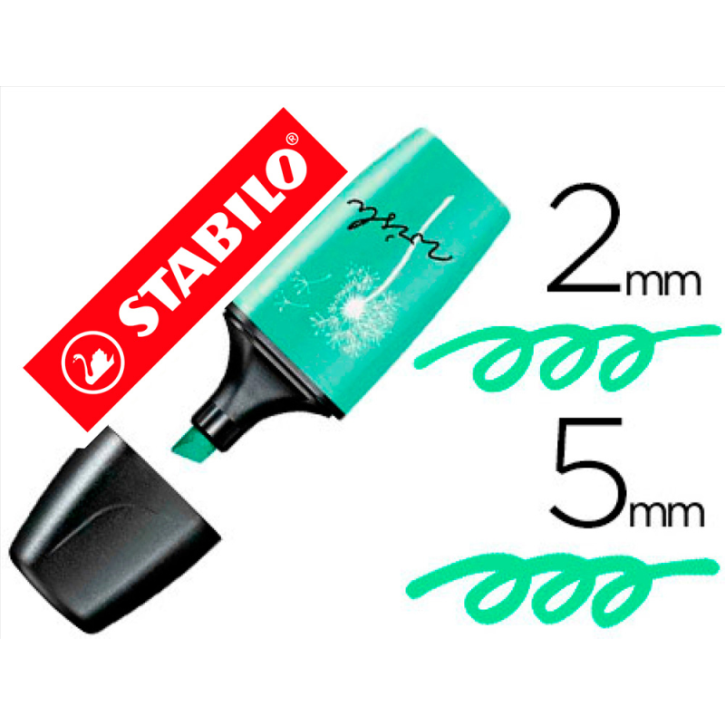 Rotulador stabilo boss mini pastel love pizca de menta