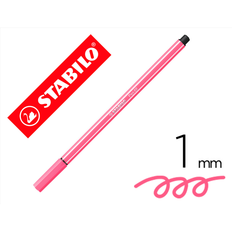 Rotulador stabilo acuarelable pen 68 carne oscuro punta gruesa 1mm
