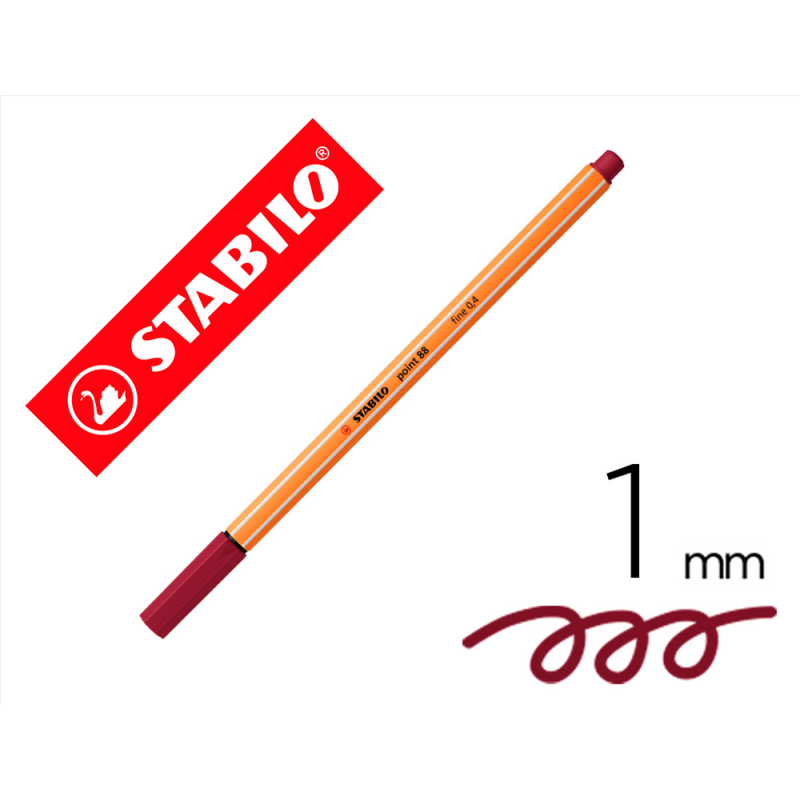 Rotulador stabilo punta de fib ra point 88 purpura punta fina 0,4mm