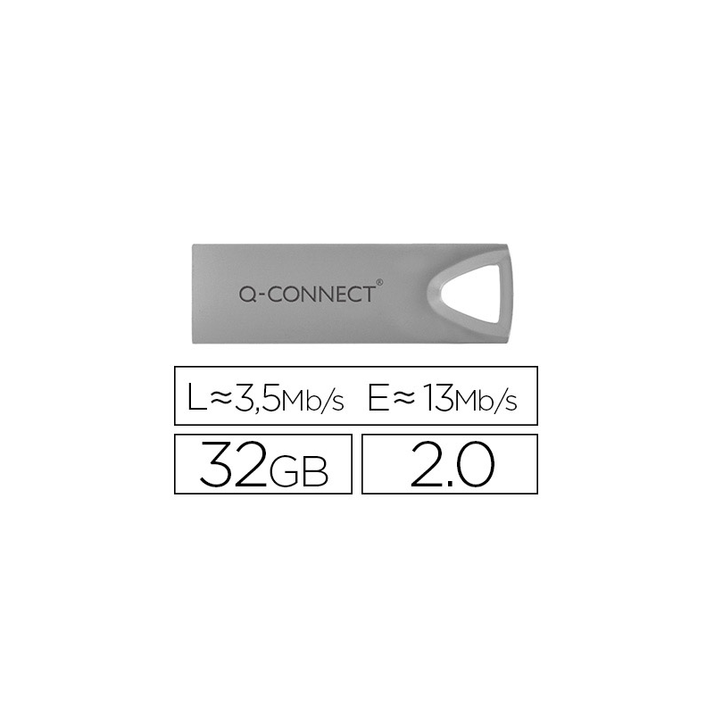 Memoria usb q-connect flash premium 32 gb 2.0