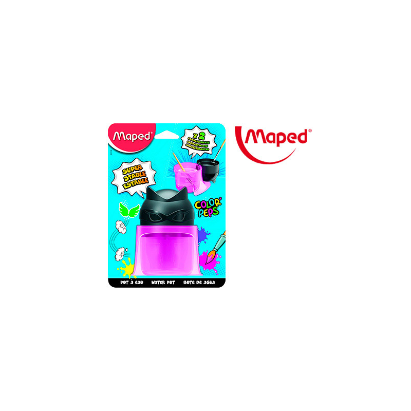 Limpiador de pinceles maped color peps 2 compartimentos superheroes