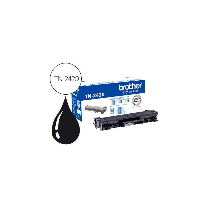Toner brother tn-2420 para dcp-l2510/ 2530 / 2550 / hl-l2375 alta capacidad negro 3000 pag