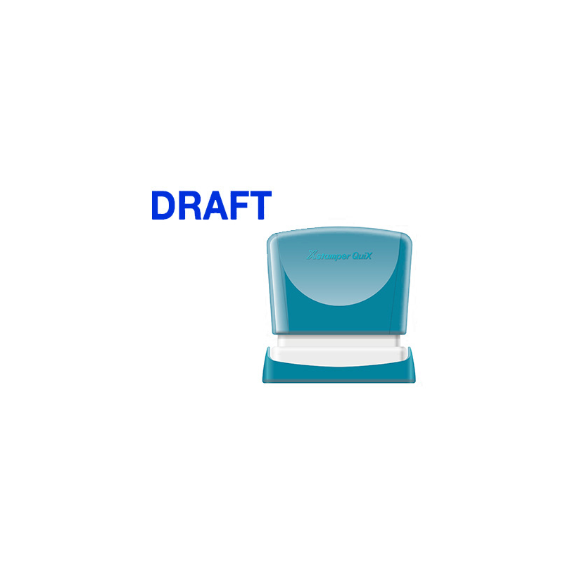 Sello x'stamper quix personalizable color azul medidas 11x40 mm q-10
