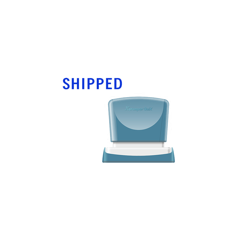 Sello x'stamper quix personalizable color azul medidas 13x49 mm q-13