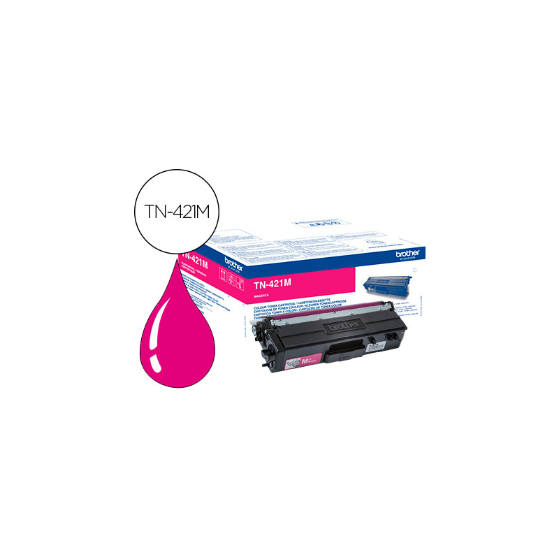 Toner brother tn-421 para dcp-l8410 cdn / 8410 cdw / hl-l8260 cdw / mfc-l8360 cdw / 8690 cdw / 8900 cdw magenta