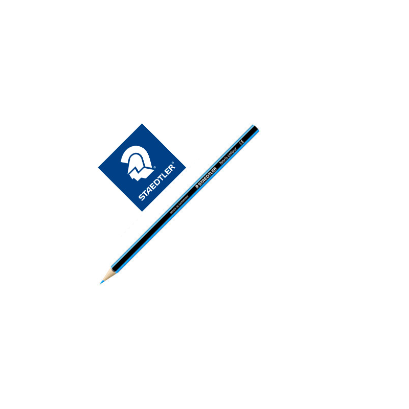 Lapiz de color staedtler wopex ecologico azul claro