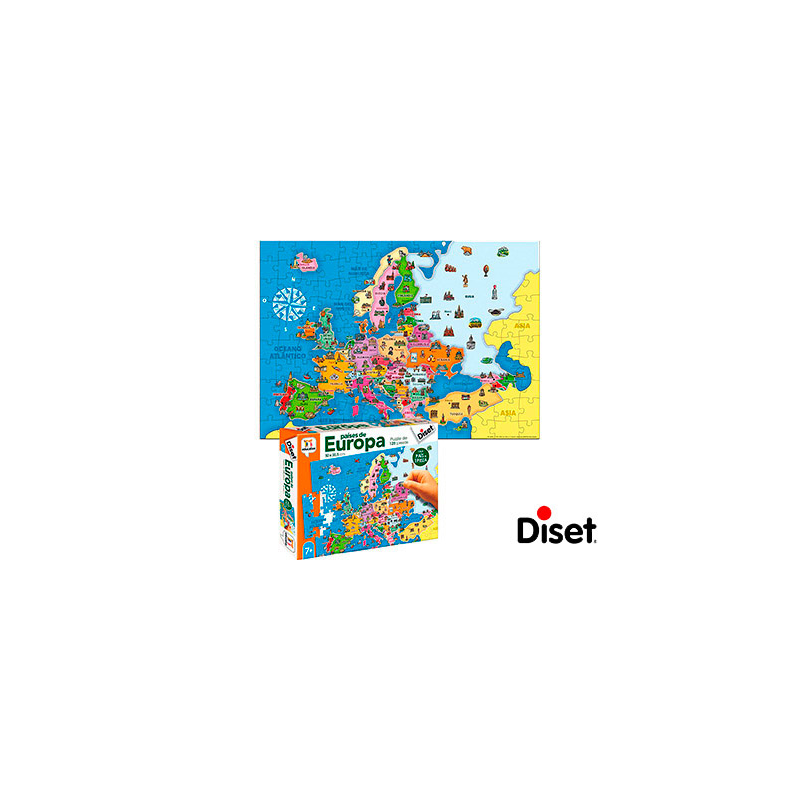 Juego diset didactico paises de europa