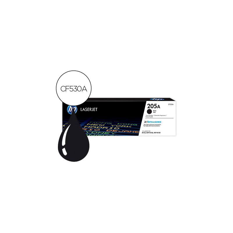 Toner hp 205a laserjet m 154a / 154nw / mfp m180n / 181fw negro 1100 paginas