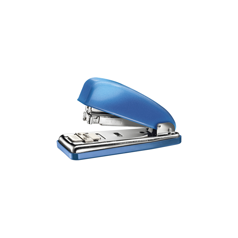 Grapadora petrus 226 classic wow azul metalizado capacidad 30 hojas en blister
