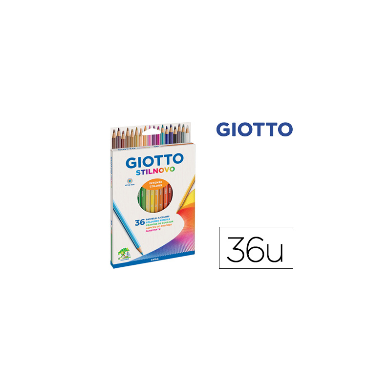 Lapices de colores giotto stilnovo caja de 36 colores surtidos