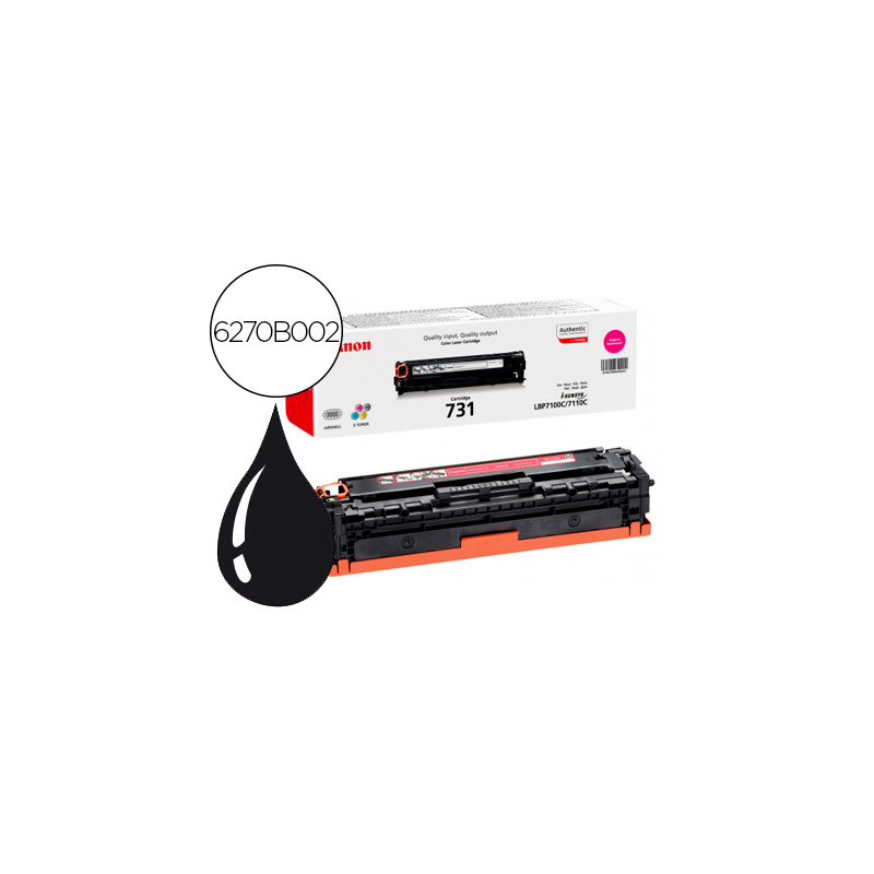 Toner canon 731 m i-sensys lbp7100cn / lbp7110cw / mf623cn / mf628cw / mf8230cn / mf8280cw magenta 1500 pag