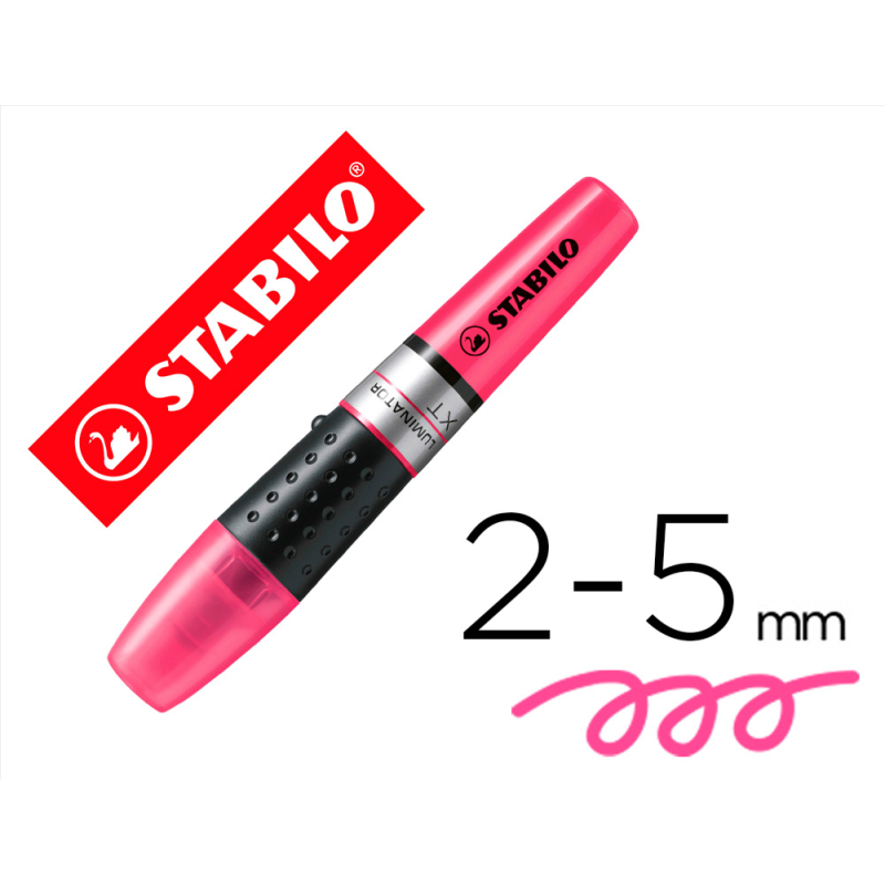 Rotulador stabilo boss luminator rosa tinta liquida