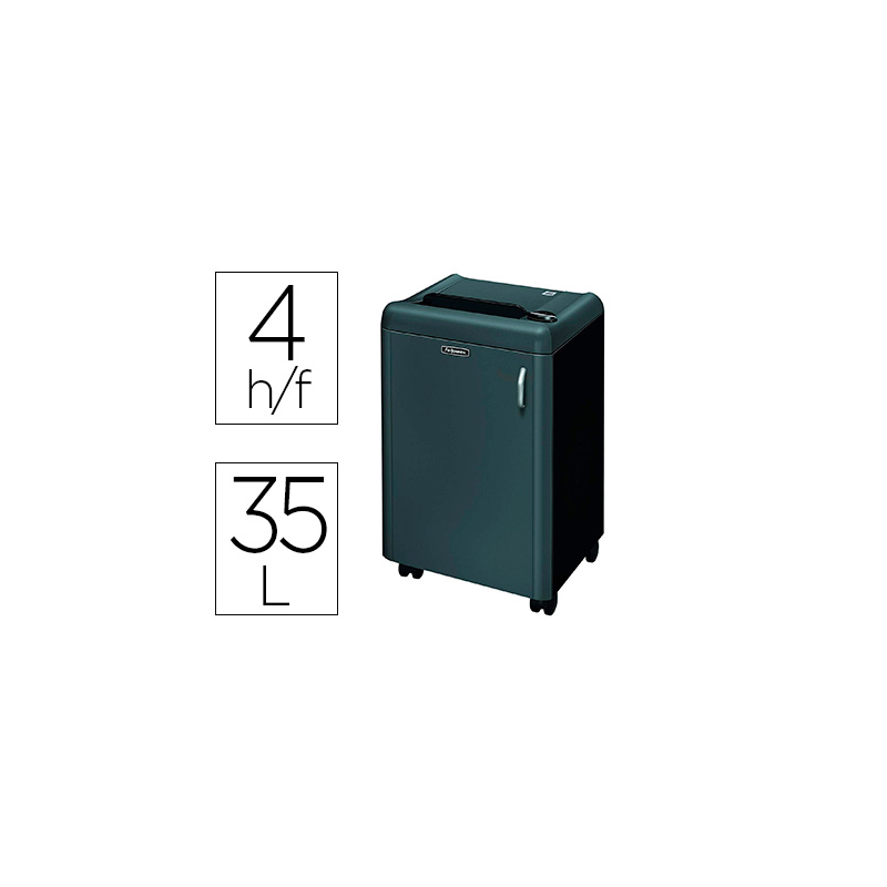Destructora de documentos fellowes 1050hs capacidad de corte 4 hojas seguridad p7 papelera 35 l