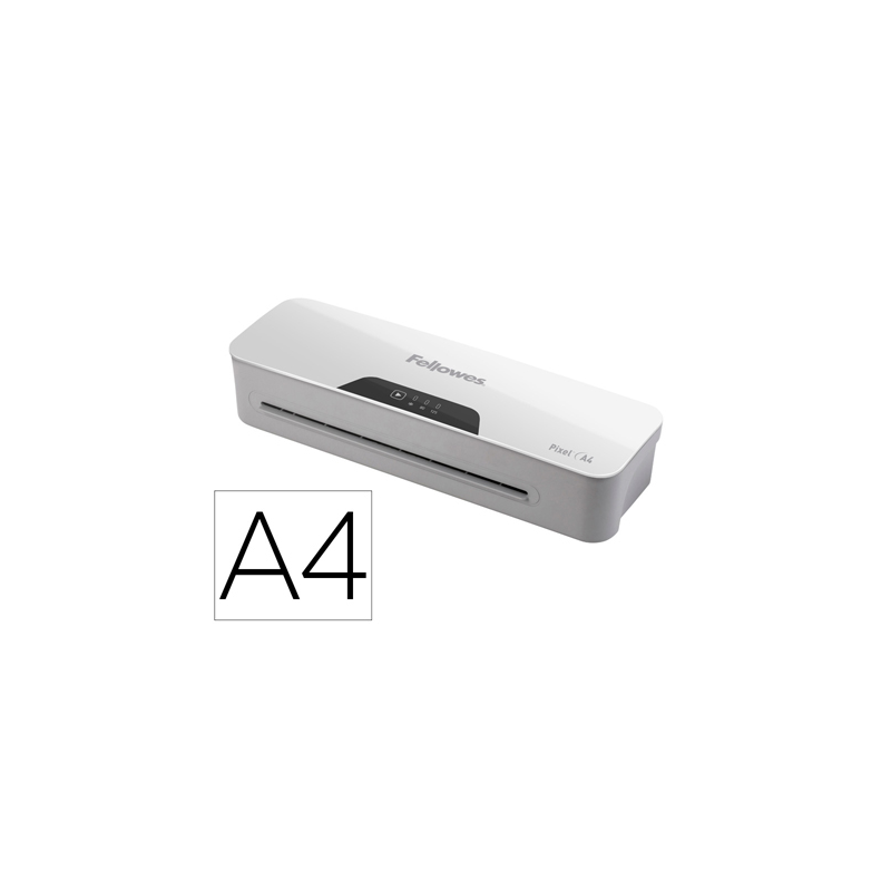 Plastificadora fellowes pixel din a4 2 rodillos sistema antiatasco apagado automatico hasta 125 mc