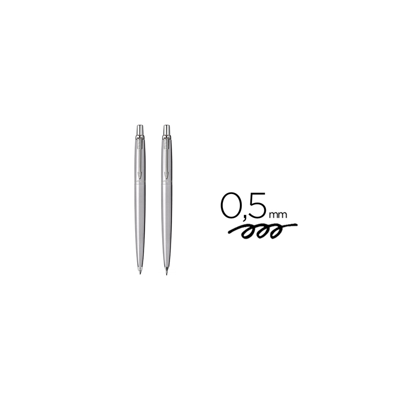 Juego parker jotter duo acero ct boligrafo + portaminas