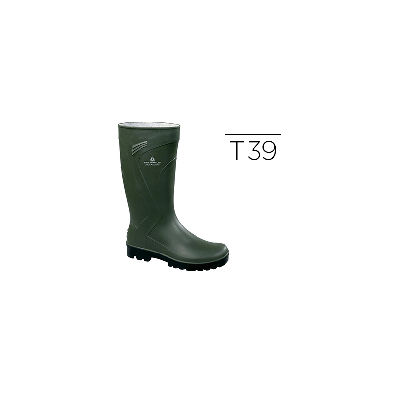 Bota deltaplus de seguridad jouca pvc verde suela de tacos talla 39